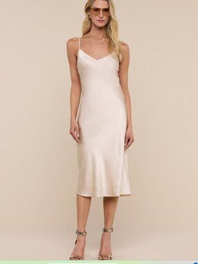 L'agence Silk Slip Dress